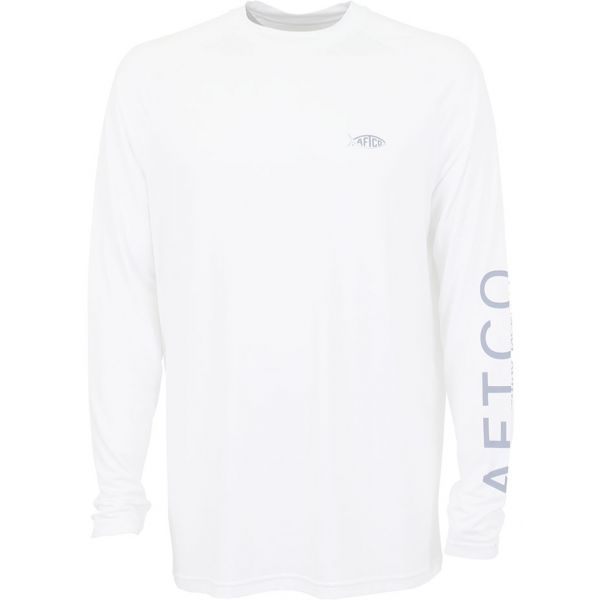 Aftco Samurai 2 Long Sleeve Performance Shirt - White - 2XL