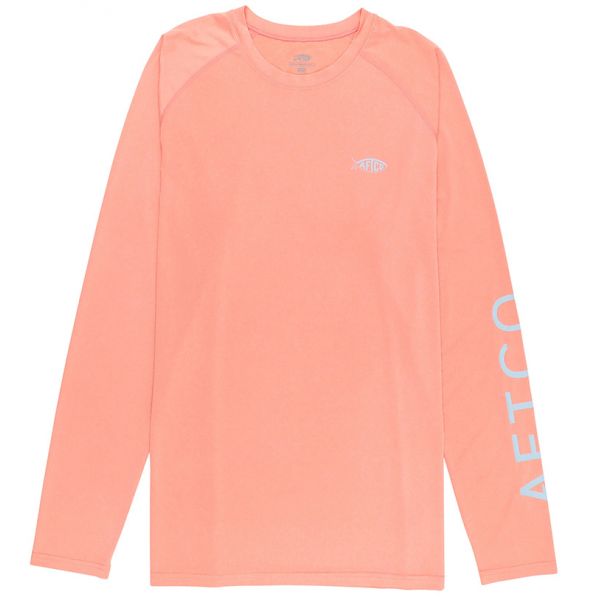 Aftco Samurai 2 Long Sleeve Sun Protection Shirt - Desert Coral Heather - 2X-Large