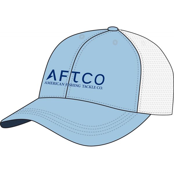 Aftco Samurai Trucker Hat - Light Blue