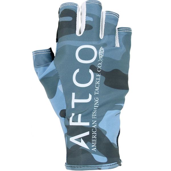 Aftco Solago Sun Gloves - Blue Camo - 2XL