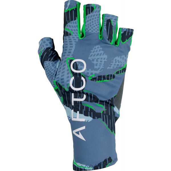 Aftco SolPro Gloves - Blue Camo - Large