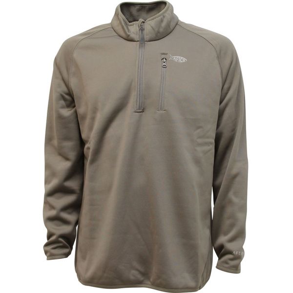 Aftco Vista Performance 1/4 Zip Long Sleeve Shirt - Oak - 2XL