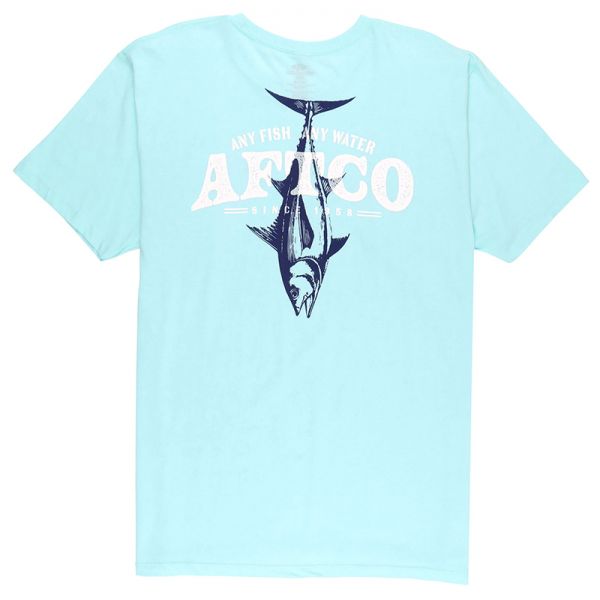 Aftco Weigh-In Tuna T-Shirt - Bahama Heather - 2X-Large