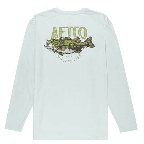 Aftco Wild Catch Performance Long Sleeve Shirt - Sprout - Large