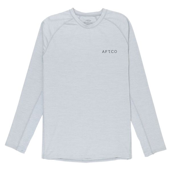 Aftco Women's Adapt Phase Change Long Sleeve Shirt - Light Gray Heather - Large