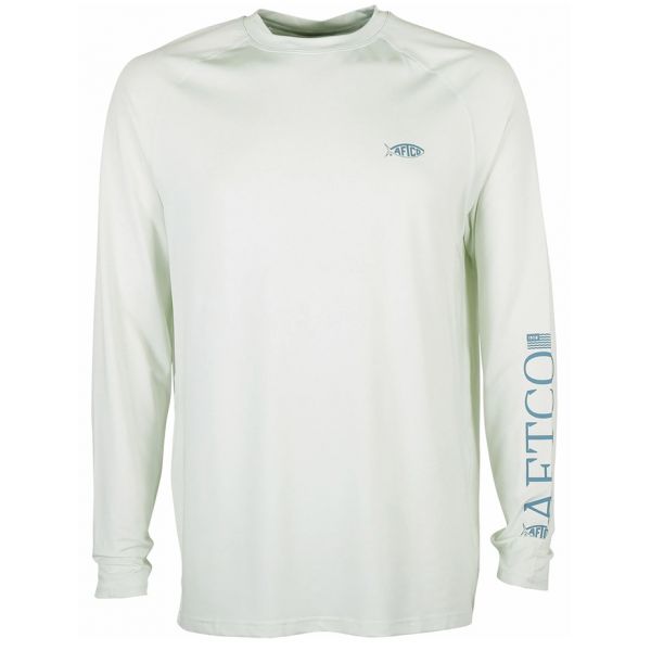 Aftco Yurei Performance Long Sleeve Shirt - Vapor Heather - 2XL