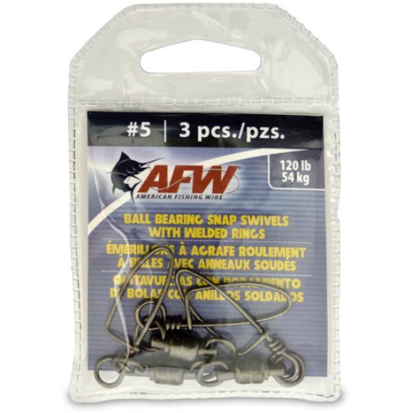 AFW FTBB120B-A Solid Brass Ball Bearing Snap Swivels