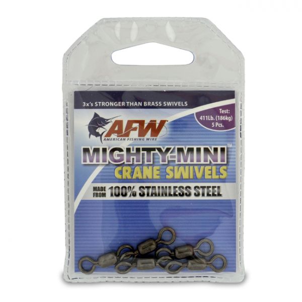 AFW FWSS01B-A 411Lb. 5pk Stainless Steel Crane Swivels Black