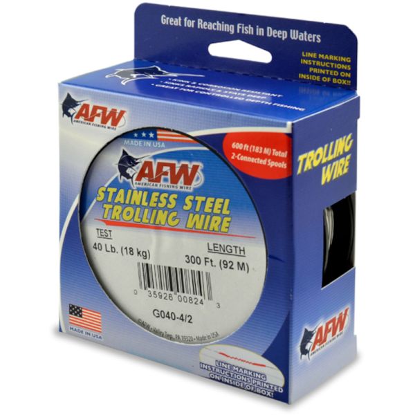 American Fishing Wire G040-4/2 Stainless Steel Trolling Wire