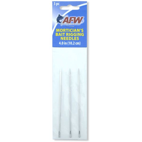 AFW Mortician's Bait Rigging Needles - Stainless Steel - 4in