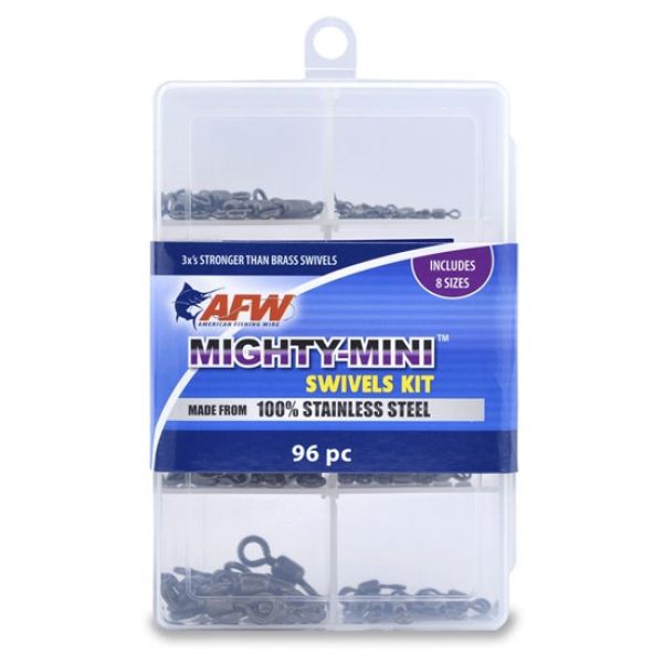 AFW TKB00008 Mighty Mini Stainless Steel Swivels Kit, 96 Pieces