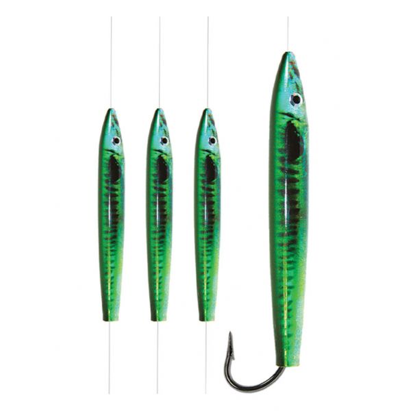 Ahi USA Live Deception Daisy Chain Cedar Plug - Green Mackerel