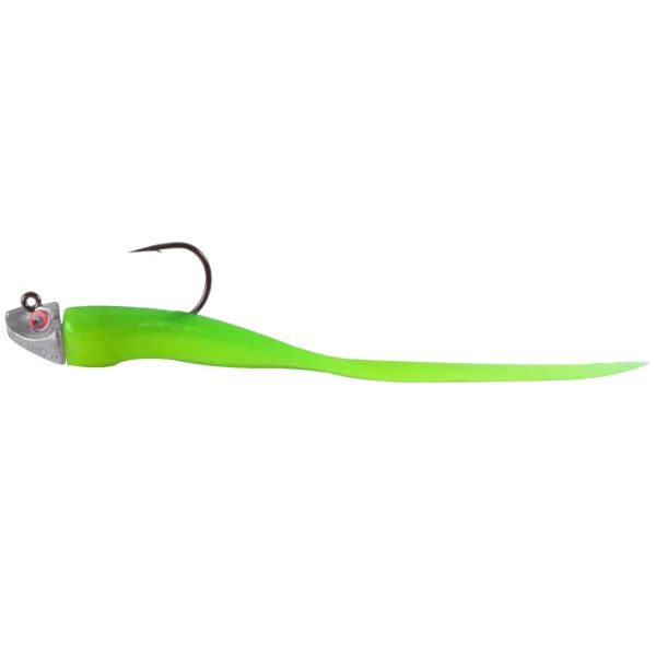 Al Gags EEL1 Whip-It Eel Lure 8in 03 Fluorescent Green