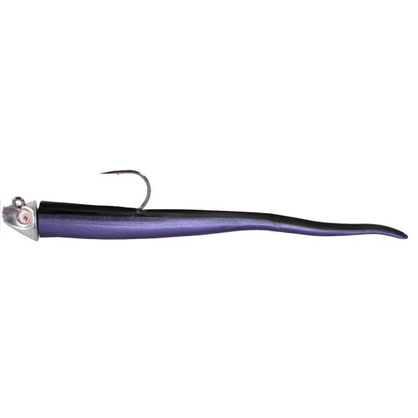 Al Gags EEL1 Whip-It Eel Lure 8in 44 Black Purple