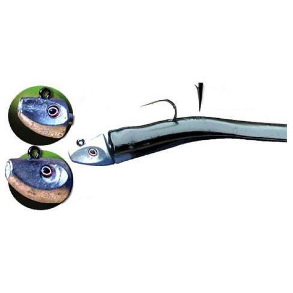 Al Gags EEL15 Whip-It Eel Lure 8in 01 Black