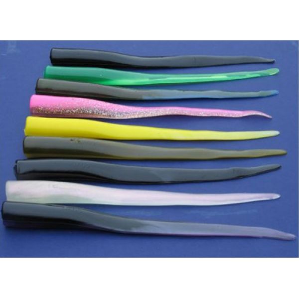 Al Gags Whip-It Eel Lures Replacement Tails 6in