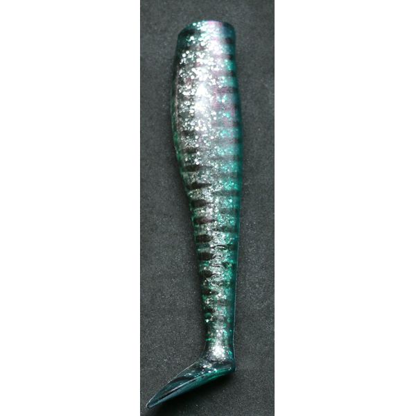 Al Gag's Whip-It Fish Lures Replacement Tails 4in Green Mackerel