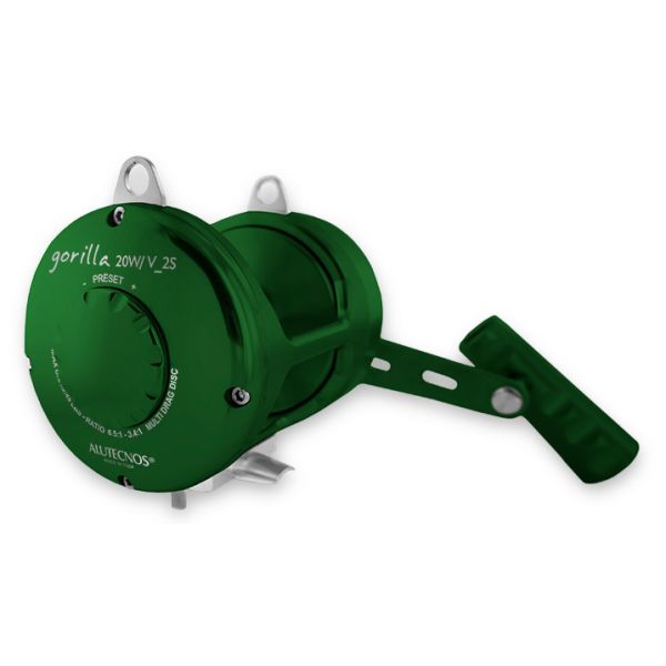 Alutecnos Albacore 20W-V 2-Speed Gorilla Reel - Green