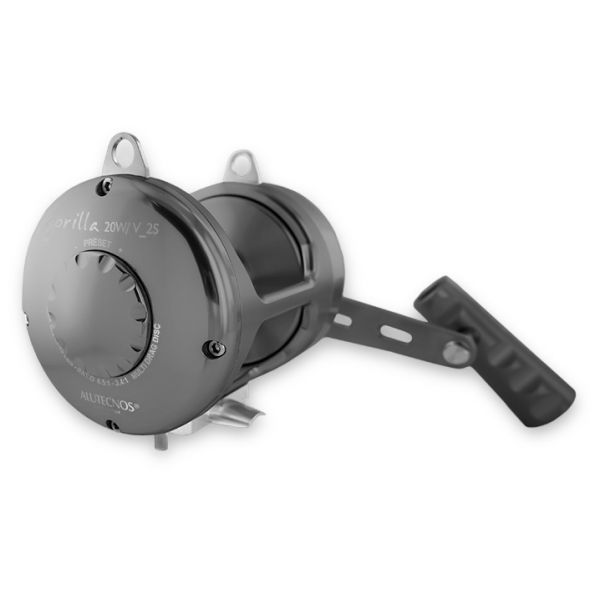 Alutecnos Albacore 20W-V 2-Speed Gorilla Reel - Gun Metal