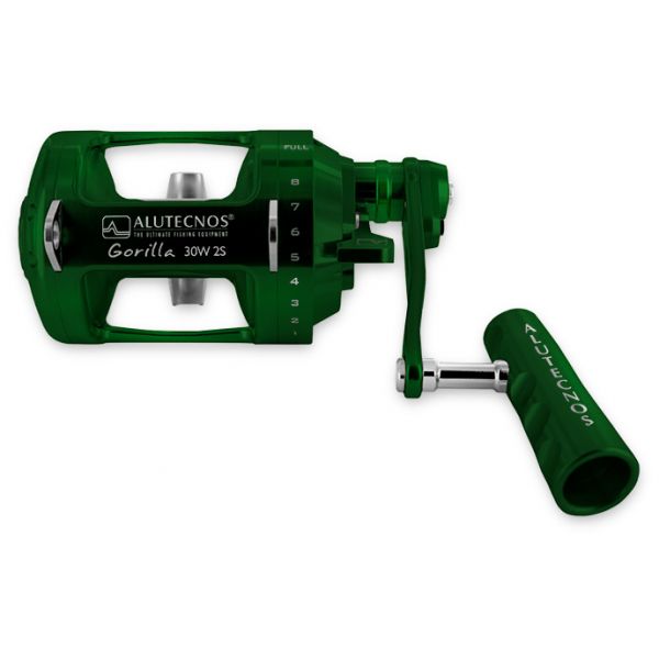 Alutecnos Albacore 30W 2-Speed Gorilla Reel - Green