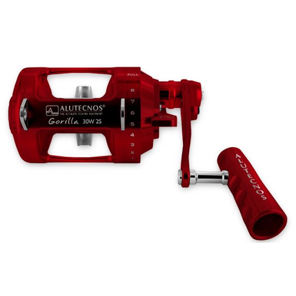 Alutecnos Albacore 30W 2-Speed Gorilla Reel - Red