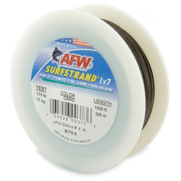 American Fishing Wire 1X7 Stainless Steel Leader Wire B170-8