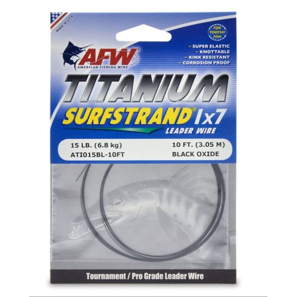 American Fishing Wire ATI015BL Titanium Surfstrand Leader Wire