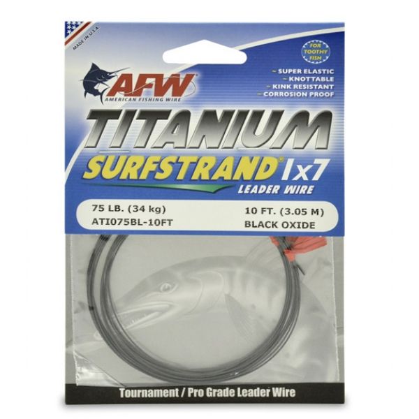 American Fishing Wire ATI075BL Titanium Surfstrand Leader Wire