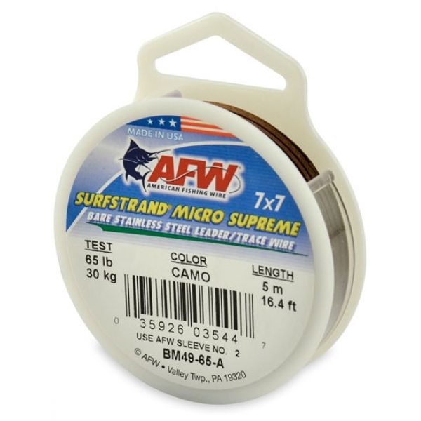 American Fishing Wire BM4965-A Surfstrand Micro Supreme Wire Camo