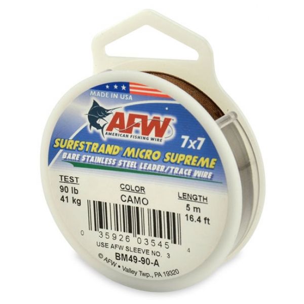 American Fishing Wire BM4990-A Surfstrand Micro Supreme Wire Camo