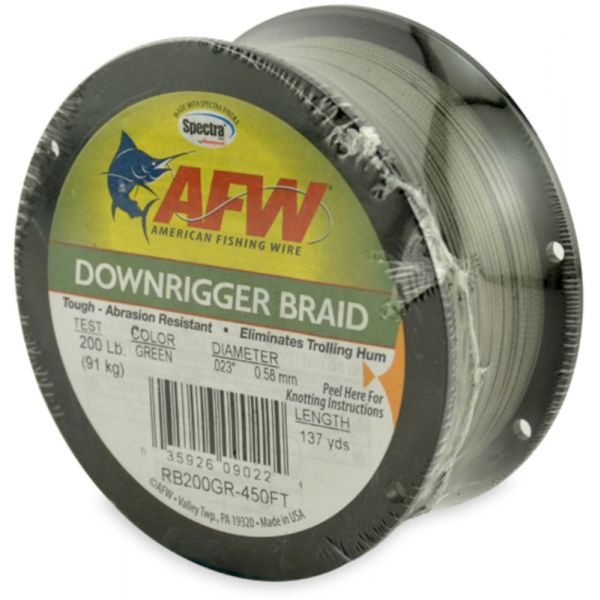 American Fishing Wire RB200GR-450FT Downrigger Braid