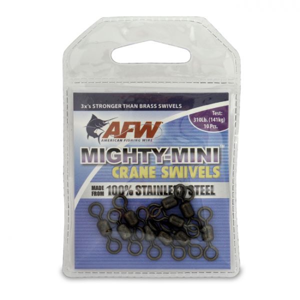 American Fishing Wire Mighty Mini Stainless Steel Crane Swivels