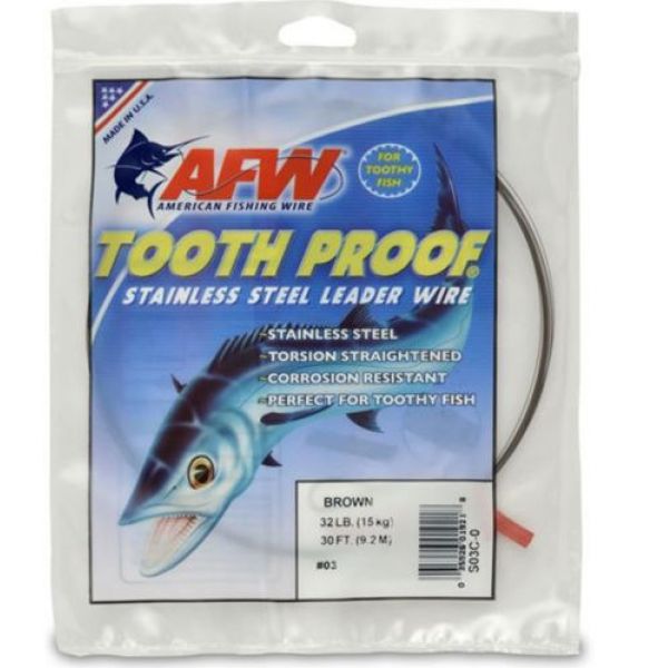 American Fishing Wire S04C-0 #4 Toothproof SS Leader Wire