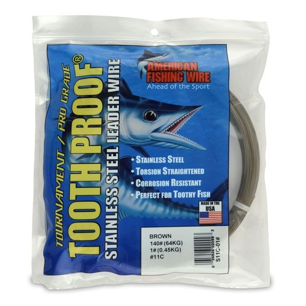 American Fishing Wire S11C-01 ToothProof Stainless Steel Leader Wire