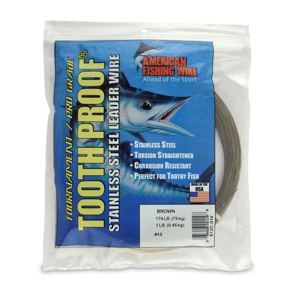 American Fishing Wire S12C-01 ToothProof Stainless Steel Leader Wire