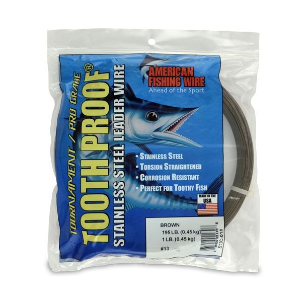 American Fishing Wire S13C-01 ToothProof Stainless Steel Leader Wire