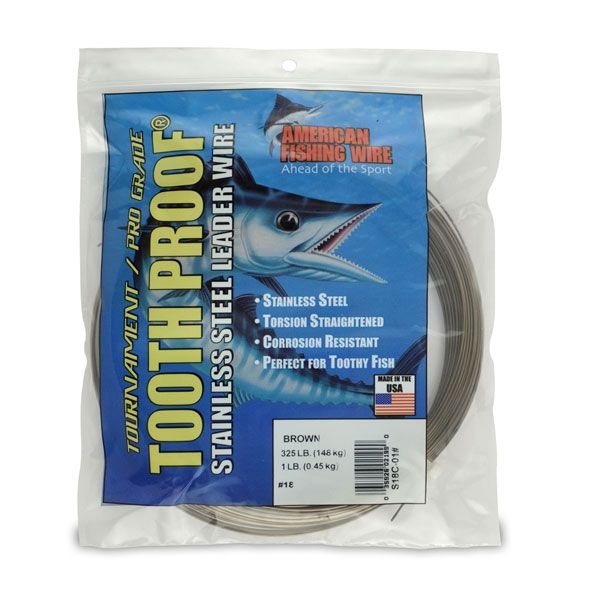 American Fishing Wire S18C-01 ToothProof Stainless Steel Leader Wire