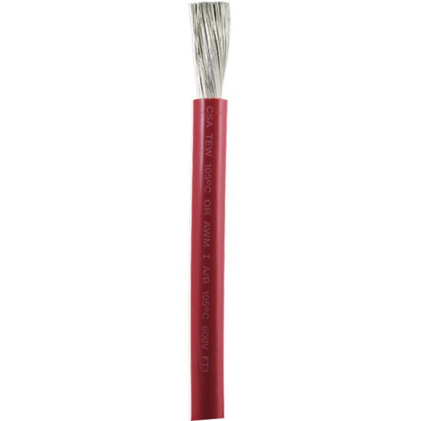 Ancor 1/0 AWG Tinned Copper Wire Battery Cable - Red