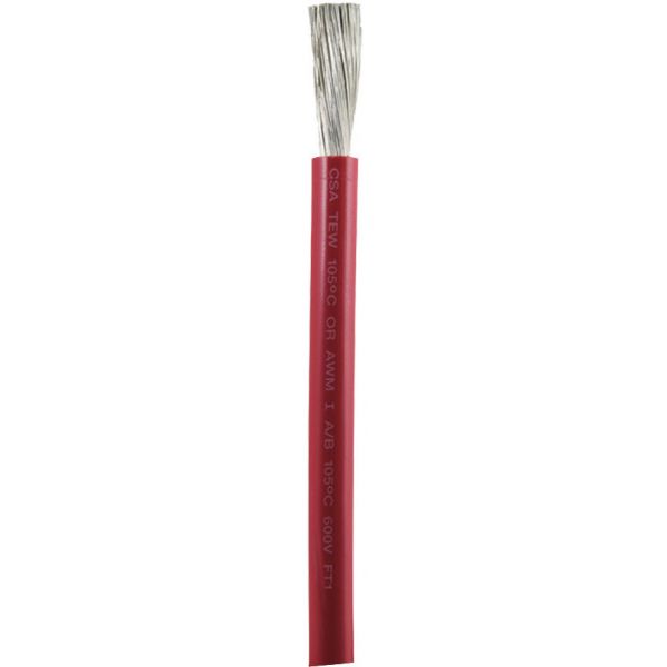 Ancor 1 AWG Tinned Copper Wire Battery Cable - Red