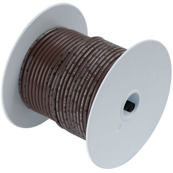 Ancor 10 AWG Tinned Copper Wire Primary Cable - Brown