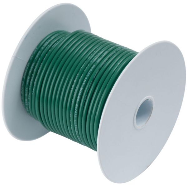 Ancor 18 AWG Tinned Copper Wire Primary Cable - Green - 100 ft.