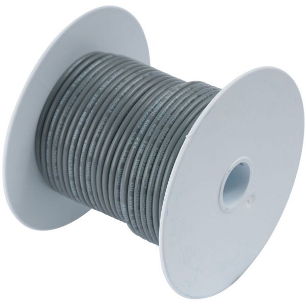 Ancor 18 AWG Tinned Copper Wire Primary Cable - Grey - 100 ft.