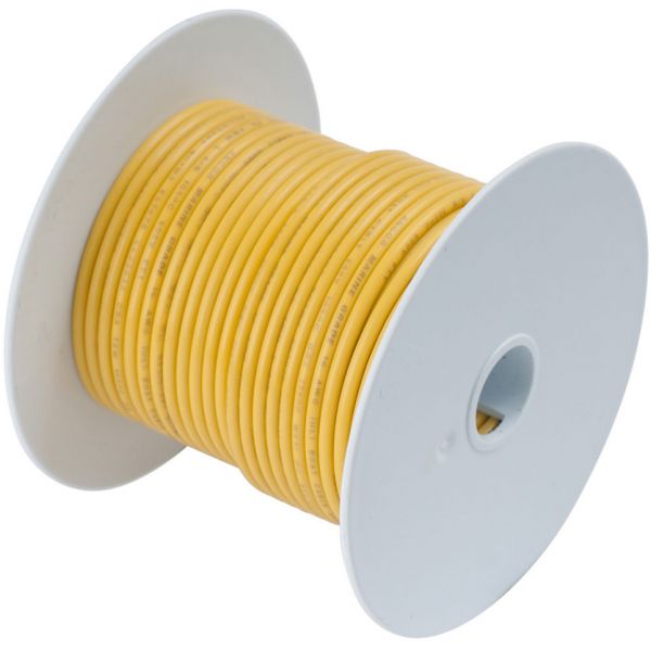 Ancor 18 AWG Tinned Copper Wire Primary Cable - Yellow - 100 ft.