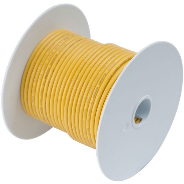 Ancor 14 AWG Tinned Copper Wire Primary Cable - Yellow - 1,000 ft.