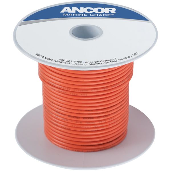 Ancor 12 AWG Tinned Copper Wire Primary Cable - Orange - 250 ft.