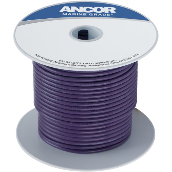 Ancor 12 AWG Tinned Copper Wire Primary Cable - Purple - 100 ft.