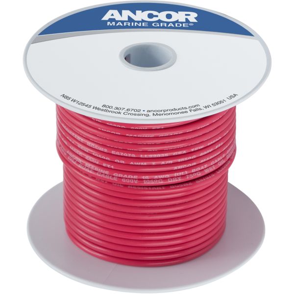 Ancor 12 AWG Tinned Copper Wire Primary Cable - Red - 100 ft.