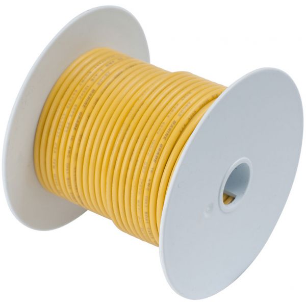 Ancor 8 AWG Tinned Copper Wire Primary Cable - Yellow - 1,000 ft.