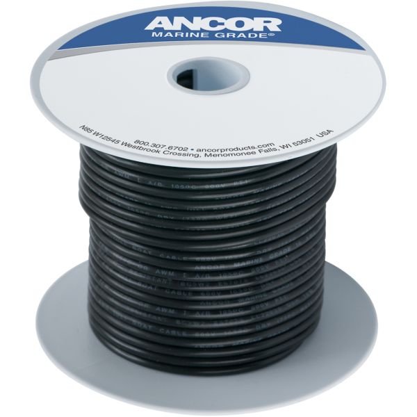 Ancor 12 AWG Tinned Copper Wire Primary Cable - Black