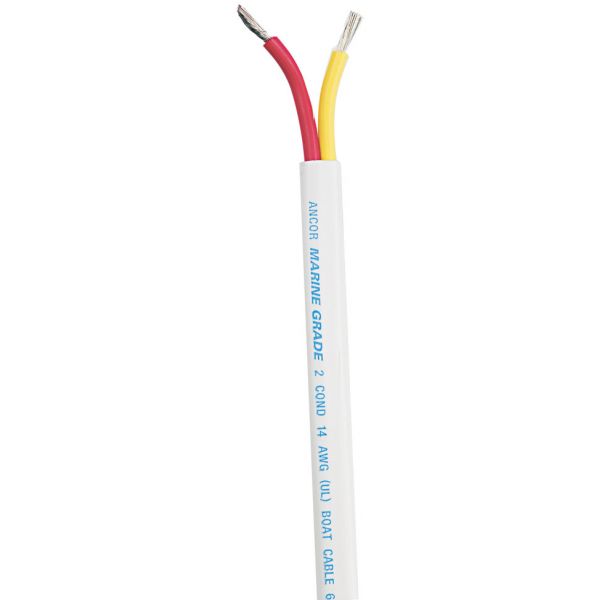 Ancor Safety Duplex Cable - Flat - Red/Yellow - 16/2 AWG - 500'